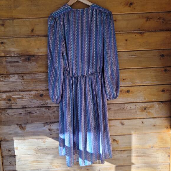 Jackie Taub Vintage Sheer Midi Dress - Picture 2 of 4